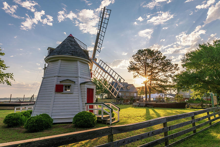 Sunrise Windmill at Yorktown Photograph by Rachel Morrison