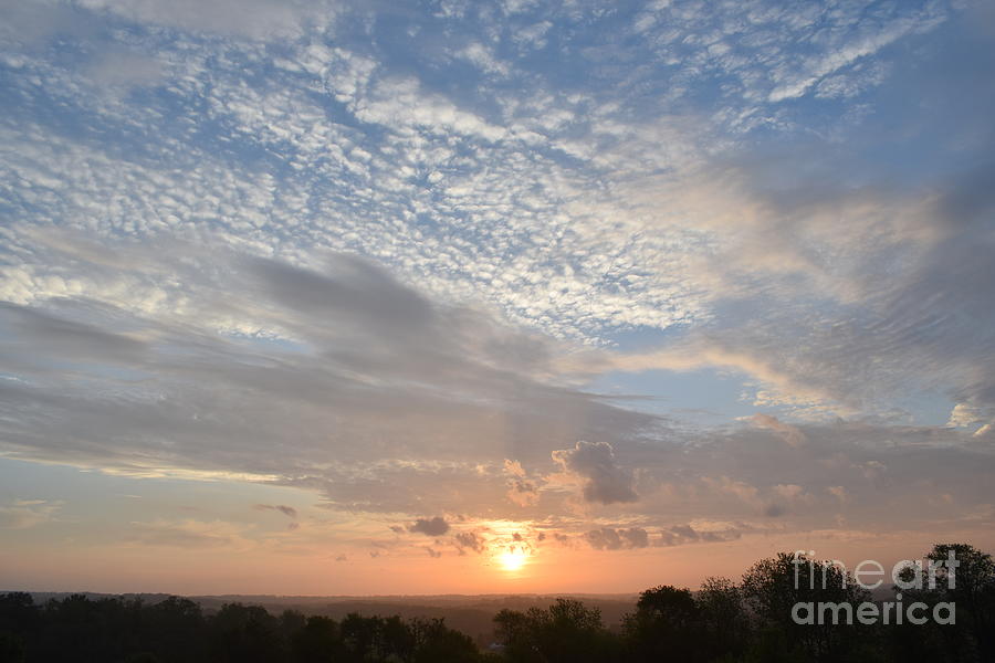 Sunrise with stratus clouds 3 Photograph by Philip Lehman - Pixels