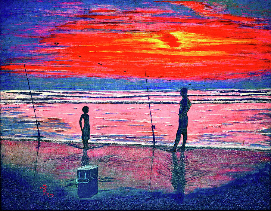 Sunrise.Us. Painting by Viktor Lazarev