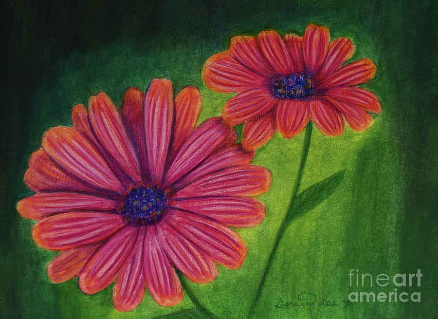Sunscape Daisies Painting by Dorothy Lee