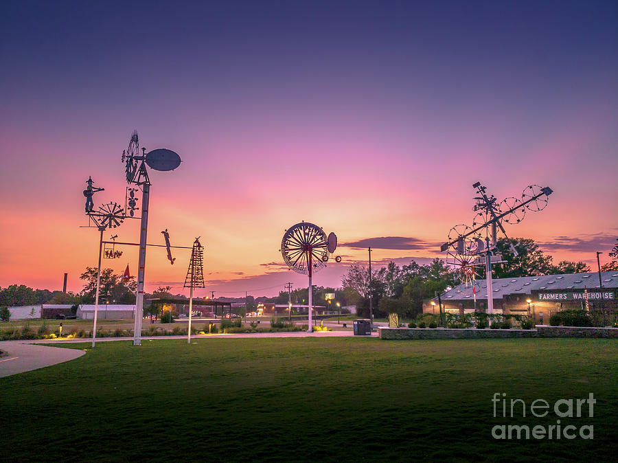 Sunset @ Vollis Simpson Park Photograph by Darrell Foster