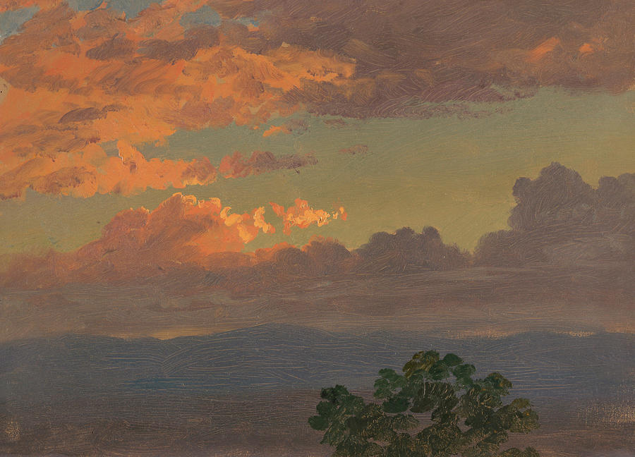 Sunset, 1865 Painting by Frederic Edwin Church