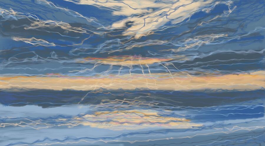 Sunset 19 Painting by Sonja Kraft Sunset 19 Painting by Sonja Kraft