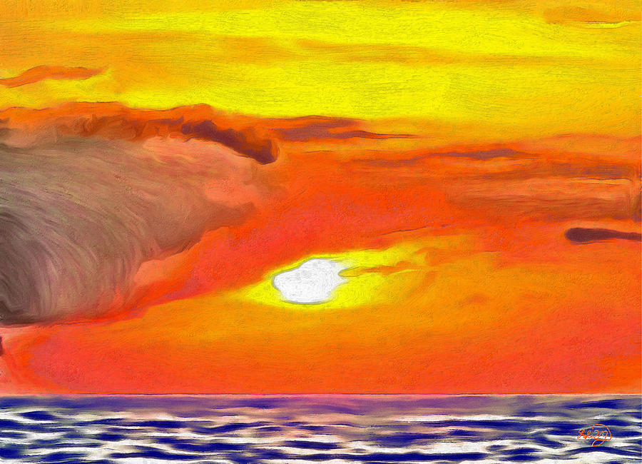 Sunset Painting - Sunset 2443 by Lola Villalobos