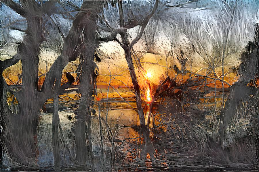 Sunset 4 Digital Art by I Mossy