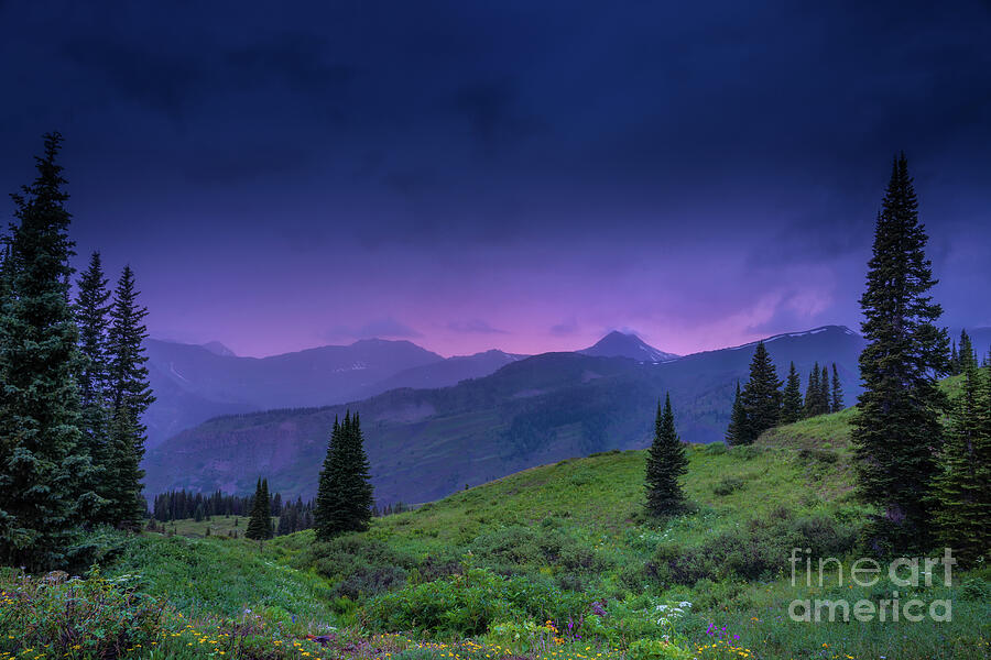 Sunset Above Crested Butte Colorado Photograph