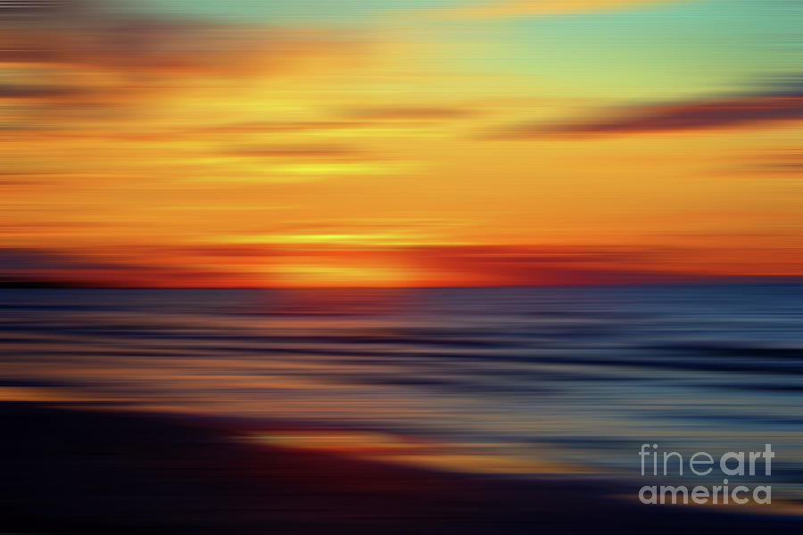 Sunset Abstract Photograph by Barbara McMahon