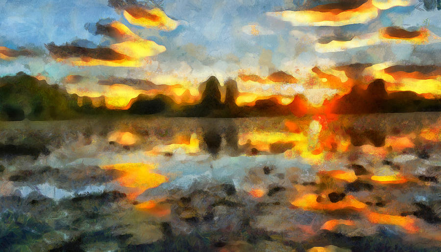 Sunset Across the Pomd by Mario Carini Sunset Across the Pomd by Mario Carini