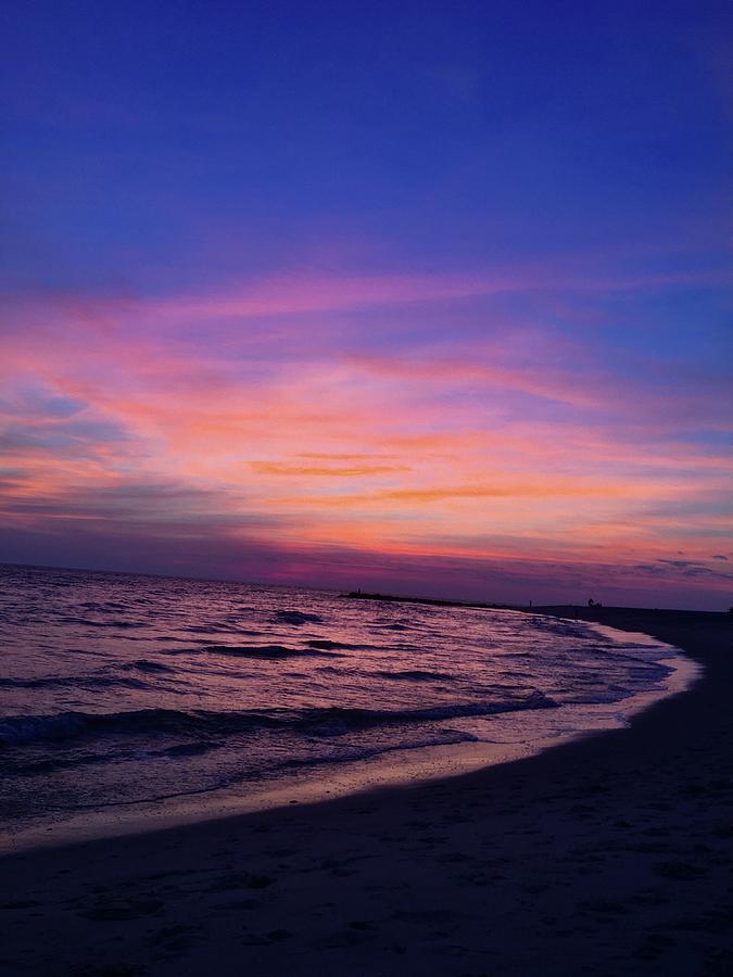 Sunset After Glow Beach Photograph