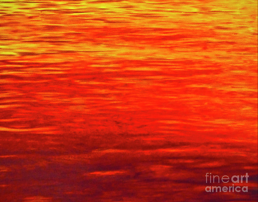RED SUNSET AGLOW Wall Art Photograph by Carol F Austin