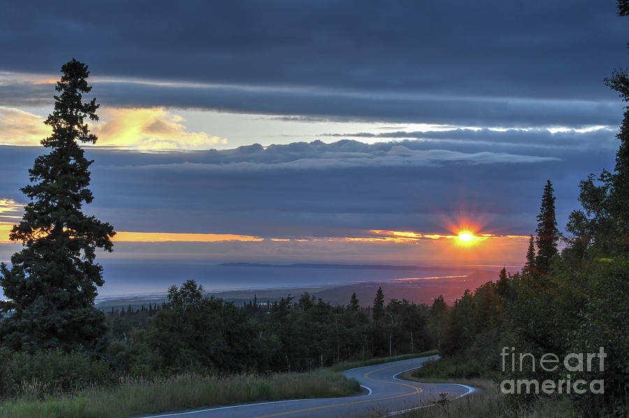 Sunset Alaska Photograph by Joanne West