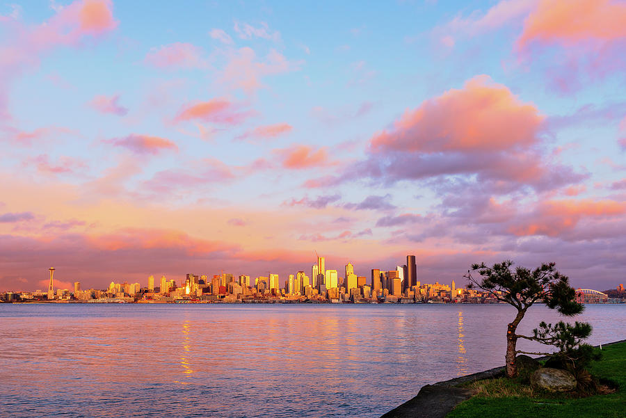 Seattle from Alki Beach by Michael Lee Seattle from Alki Beach by Michael Lee