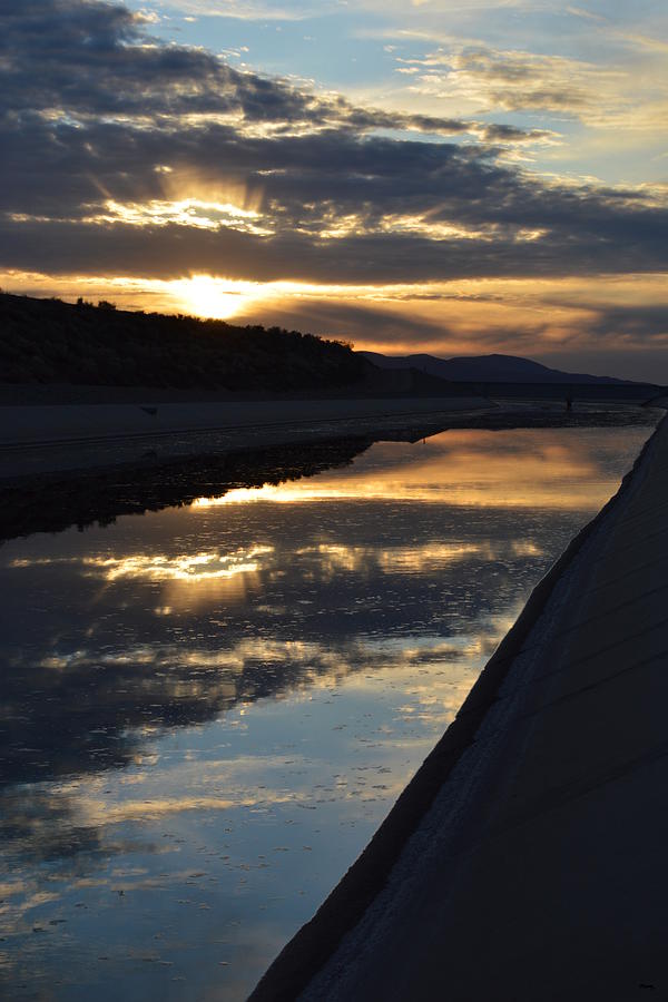 Sunset Along The Aqueduct Photograph by Glenn McCarthy Art and Photography