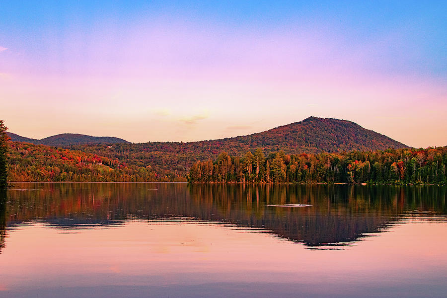 Sunset and Foliage Vermont Photograph by Sally Cooper