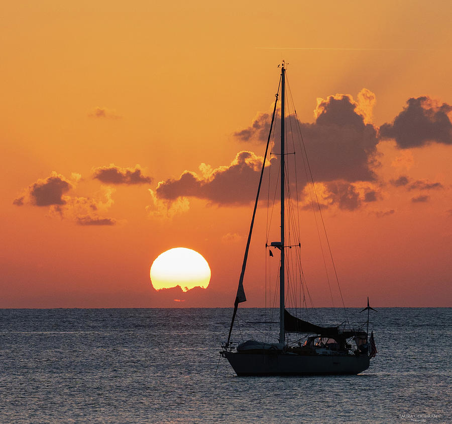 Sunset And Sailboat Photograph By Laura Cochran Fine Art America 4396