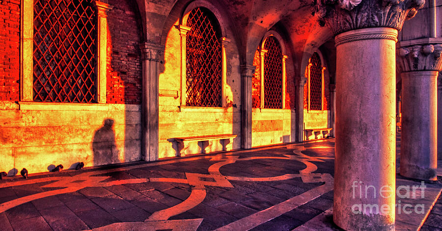 Sunset and Shadows - venice Photograph by Stuart Chard Sunset and Shadows - venice Photograph by Stuart Chard