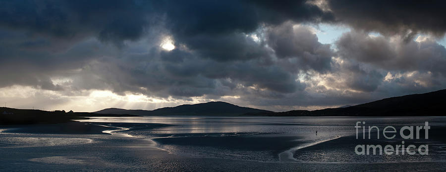 Sunset and Storm Clouds Over Isle of Harris Photograph by Tim Gainey