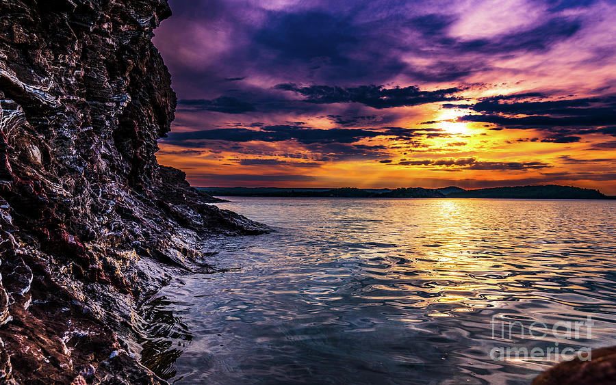 Sunset at Black Rocks Photograph by Nathan Wasylewski