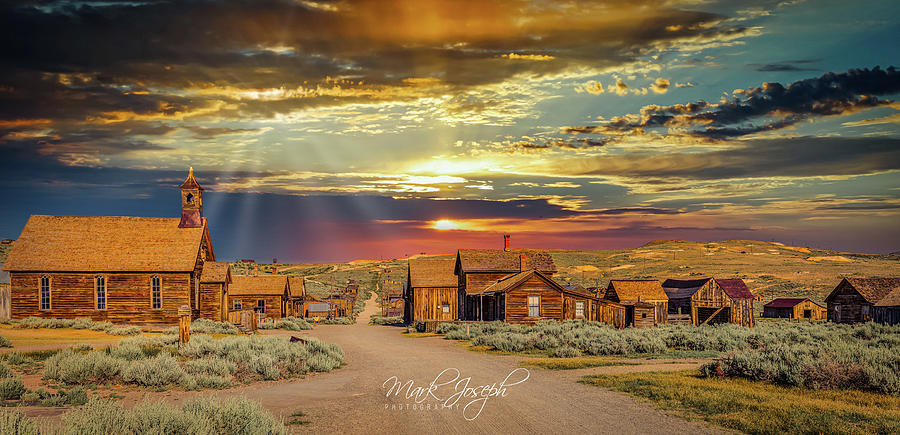 Sunset at Bodie Photograph by Mark Joseph