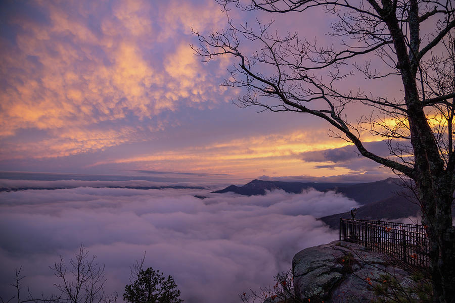 Sunset at Caesars Head 3 Photograph by Cindy Robinson