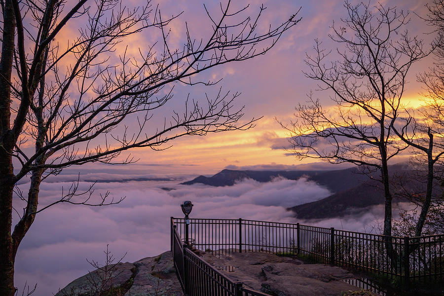 Sunset at Caesars Head 5 Photograph by Cindy Robinson