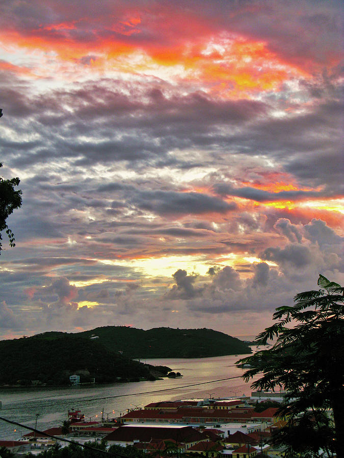 Sunset at Charlotte Amalie, St. Thomas USVI Photograph by Segura Shaw Photography