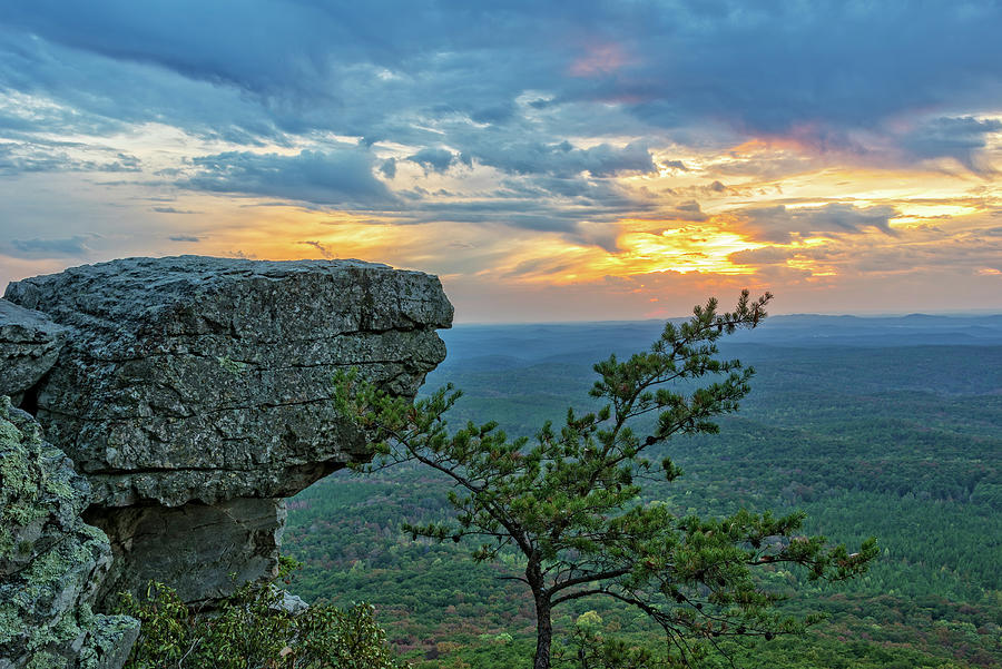 Sunset At Cheaha Overlook 4 Photograph by Jim Vallee