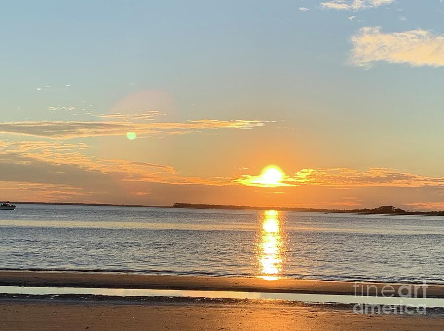 Sunset at Edisto Beach Photograph by Catherine Wilson