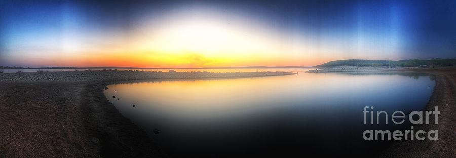Sunset at Elk City Reservoir Photograph by Jenny Revitz Soper