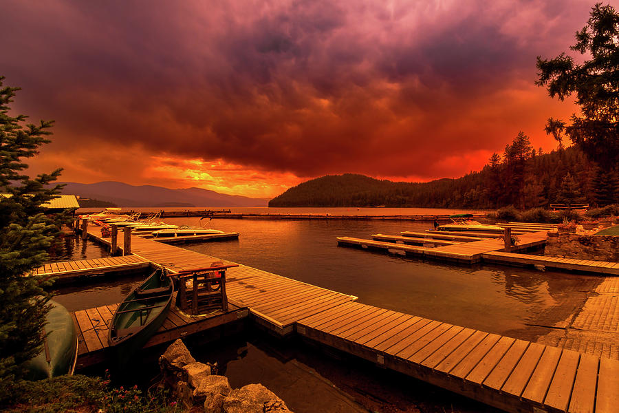 Sunset at Elkins Resort Photograph by David Patterson