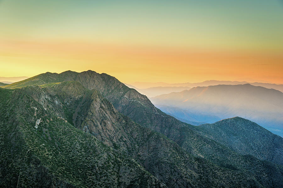 Sunset at Fosters Point, Laguna Mountains Photograph by Alexander Kunz