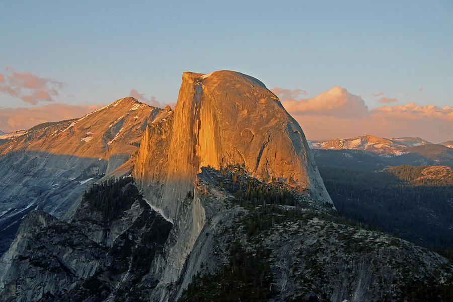 Sunset at Half Dome Photograph by Dawn Richards