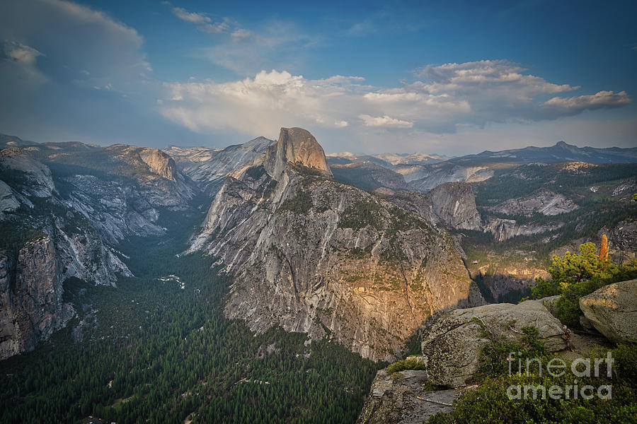 Sunset at Half Dome, Glacier Point, Yosemite Photograph by Abigail Diane Photography