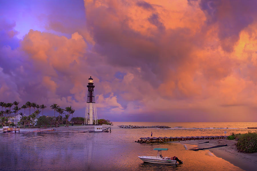 Sunset at Hillsboro Inlet Photograph by Mark Andrew Thomas