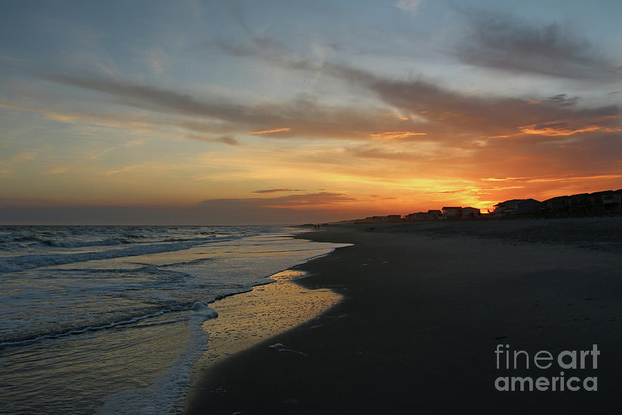 Sunset at Holden Beach  6934 Photograph by Jack Schultz