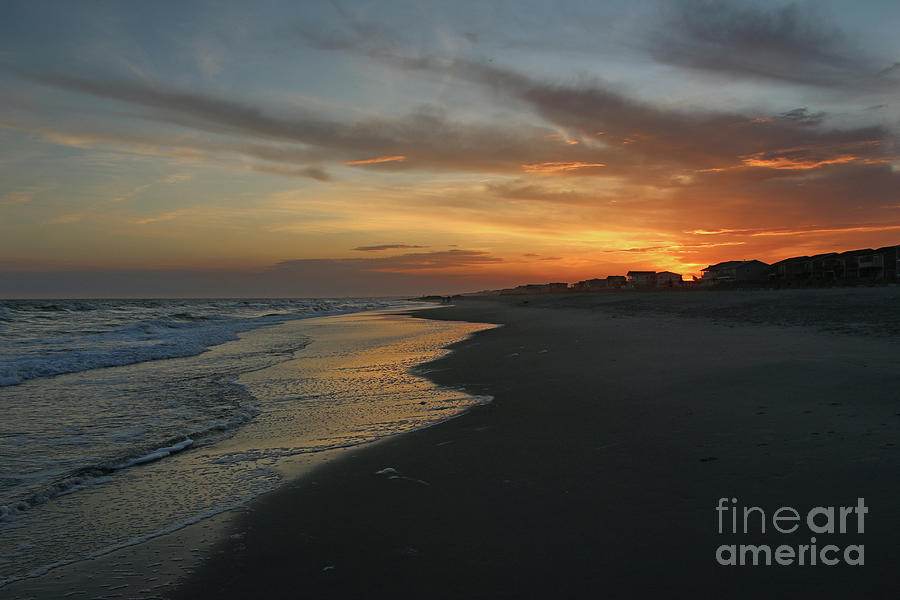 Sunset at Holden Beach  6935 Photograph by Jack Schultz