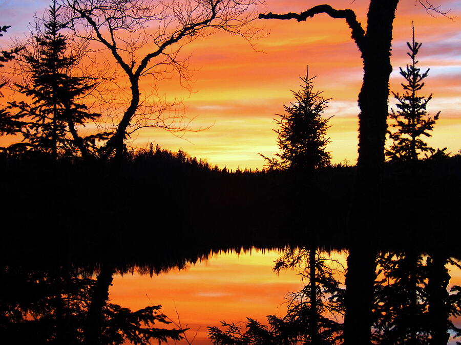 Sunset at Homestead Lake Photograph by Tom Halseth - Pixels