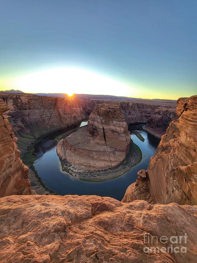 Sunset At Horseshoe Bend  Photograph by LaDonna McCray