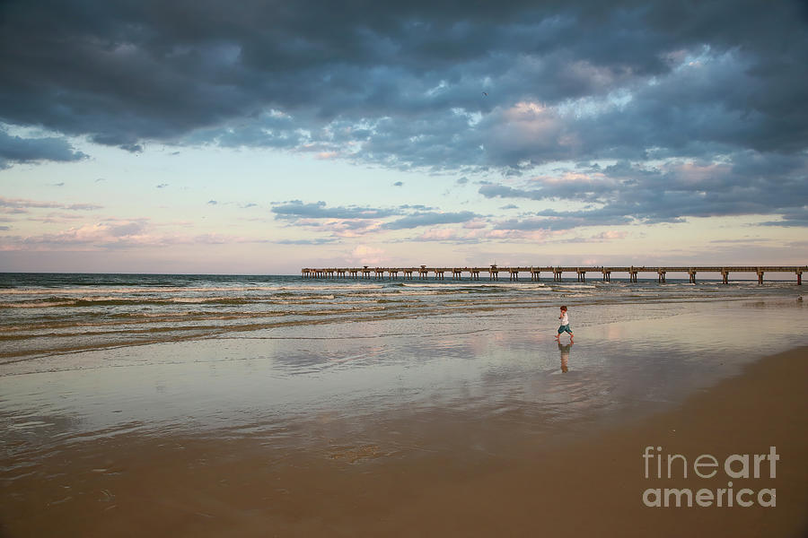 Jacksonville Photograph - Sunset At Jacksonville Beach, Florida by Felix Lai