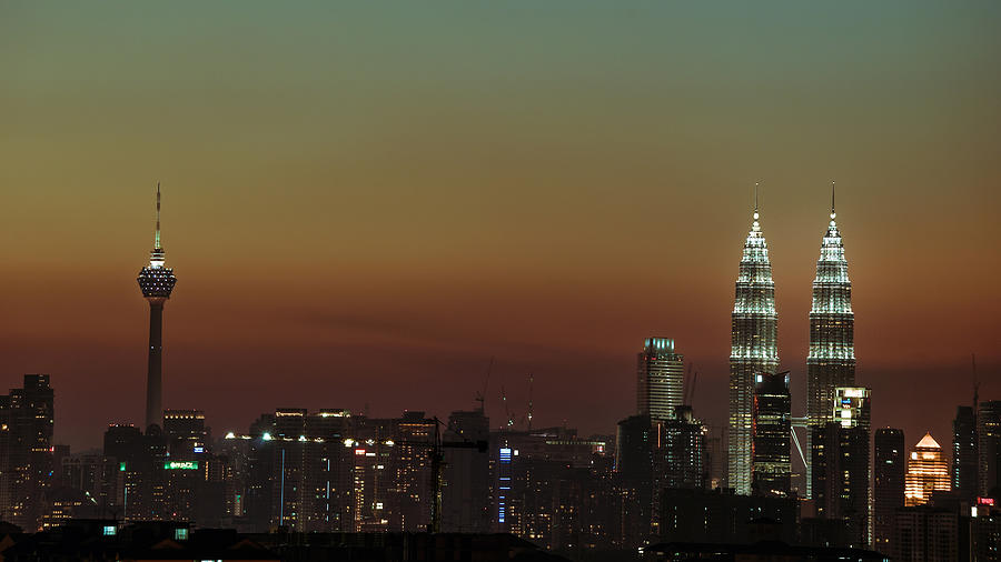 Sunset at Kuala Lumpur Photograph by Shaifulzamri
