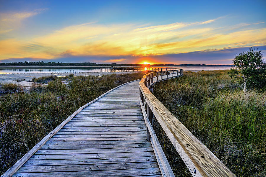 Sunset at Lake Clifton Photograph by Jan Fijolek - Fine Art America