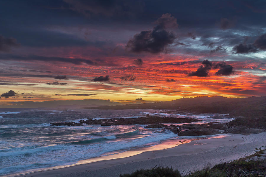 Sunset At Lights Beach Photograph by Robert Caddy