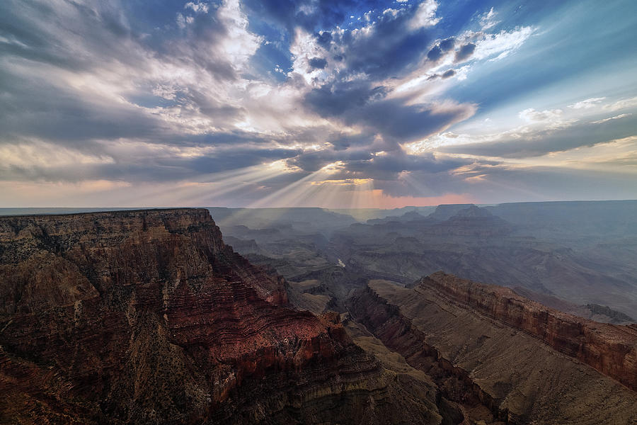 Sunset At Lipan Point Photograph by Jay Beckman