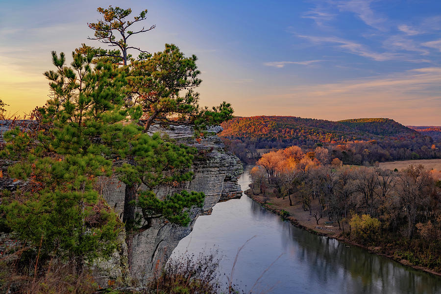 Sunset at Little Hawksbill Crag at City Rock Bluff Photograph by Gregory Ballos