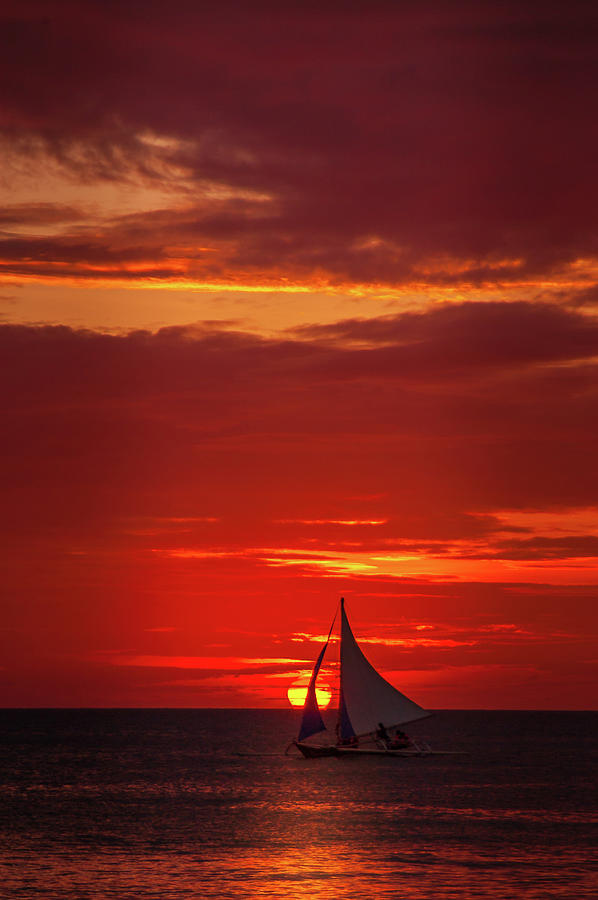 Boracay Sunset Photograph by Arj Munoz