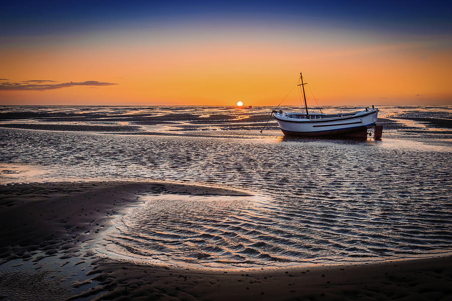 Sunset Photograph - Sunset at Meols #2 by Peter OReilly