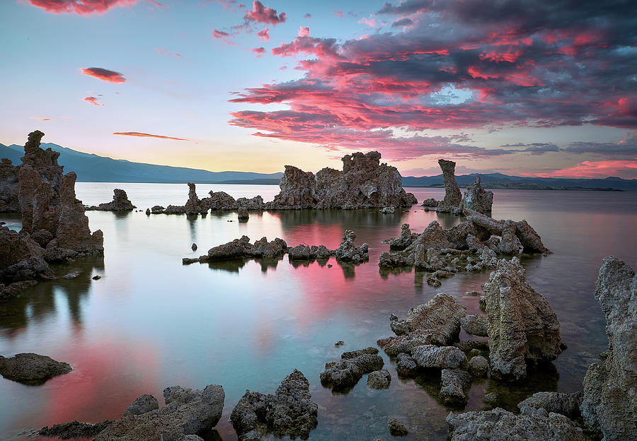 Sunset at Mono Lake Photograph by Jon Glaser