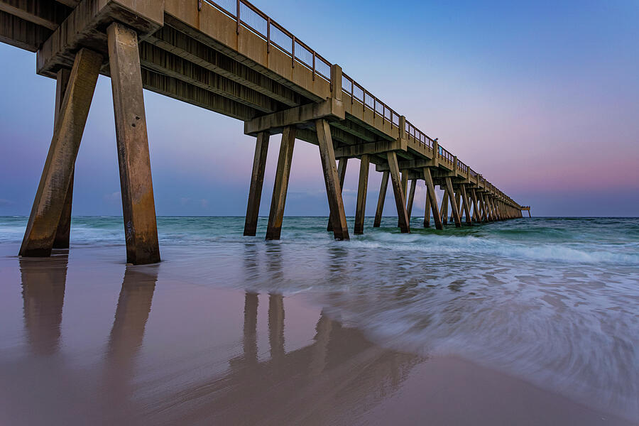 Sunset at Navarre Beach Photograph by Claudia Domenig - Fine Art America