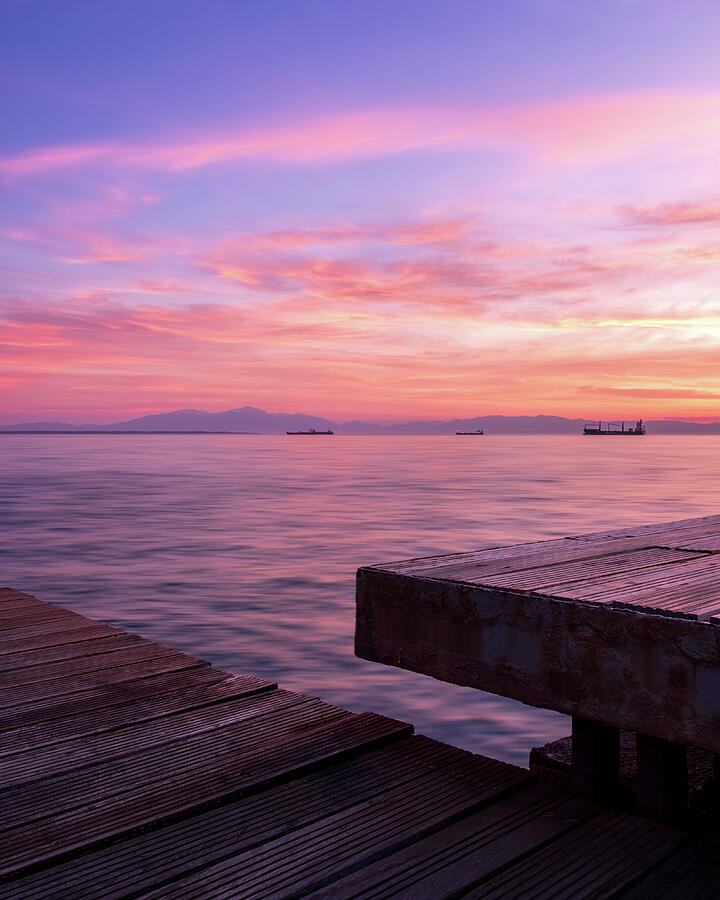 Sunset at Nea Paralia Thessaloniki II Photograph by Alexios Ntounas Sunset at Nea Paralia Thessaloniki II Photograph by Alexios Ntounas