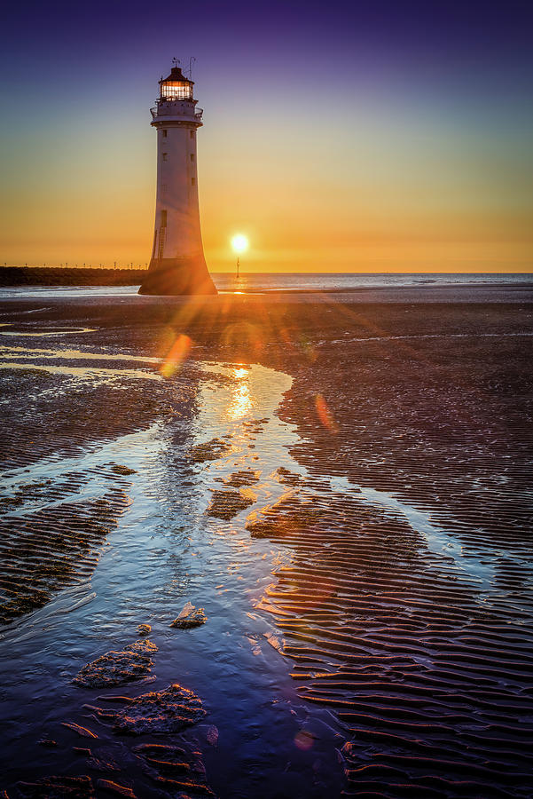 Sunset Photograph - Sunset at New Brighton by Peter OReilly